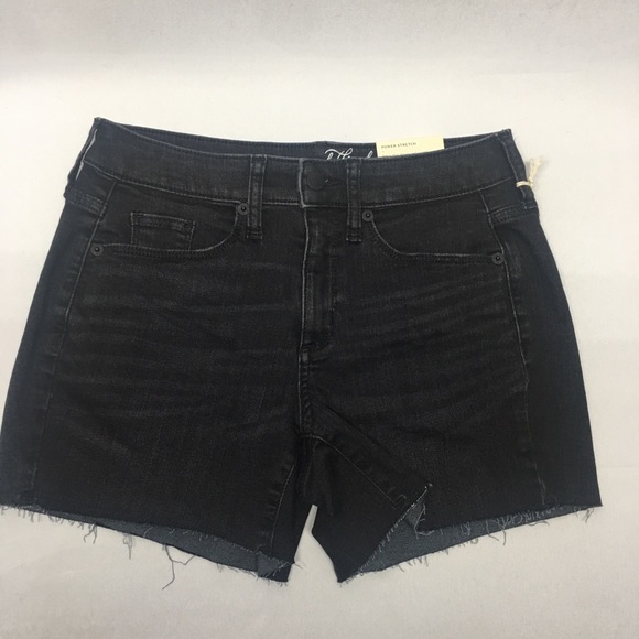 Universal Thread Womens  Black Denim  Midi  Shorts - Picture 8 of 14